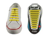 Lacci scarpe elastici in silicone giallo - Taglia : Unica, Colore : GIALLO