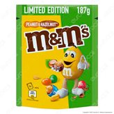 M&M's Limited Edition Peanut & Hazelnut Confetti con Arachidi e Nocciole Ricoperte di Cioccolato - Busta da 187g