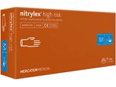 Guanti nitrile nitrylex High Risk orange - medi - conf. 100 pz.