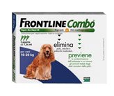 Merial Frontline Combo Spot-On Cani Da 10-20kg Anti-Pulci Soluzione Per Applicazione Topica Cutanea 3 Pipette Da 1,34ml