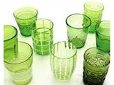 ZAFFERANO S.R.L. Melting pot, set 6 bicchieri assortiti verde