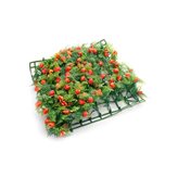Petingros Tappeto erboso prato fiorito rosso 25x25cm