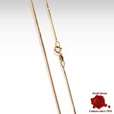 Gold Venetian Square Section Chain - Lenght of the Chain : 16 inches