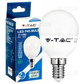 V-Tac VT-1880 Lampadina LED E14 6W MiniGlobo P45 - Colore : Bianco Caldo