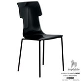 Guzzini Sedia My Chair 53.5x41xh89.5 cm Guzzini struttura Colore Nero Seduta colore Nero