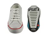 Lacci scarpe elastici in silicone bianco - Taglia : Unica, Colore : BIANCO