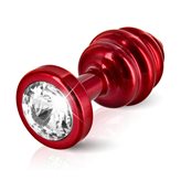 Anni Butt Plug Ribbed Red 25 mm