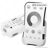 Life Kit Controller Dimmer a 4 Zone per Strisce LED con Telecomando e Connessione Pulsante Cablato - mod. 16.LT5RDK