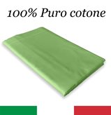 LENZUOLO di sopra CORDONETTO STRONG verde prateria made in Italy - Misura lenzuola : 1 piazza e mezza