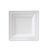 Piatto Quadrato Polpa Di Cellulosa 20x20 cm - Confezione 50 pezzi