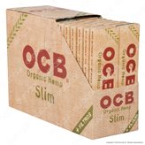OCB Organic Hemp Pack Cartine King Size Slim Canapa Biologica Lunghe e Filtri in Carta - Scatola da 32 Libretti