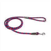 Guinzaglio Casual Rope - Colori : Rosso-Blu Fiume- Taglie : 180CMx8MM
