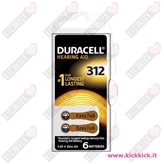 Duracell 312 EasyTab - blister da 6 batterie per PROTESI ACUSTICHE