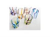 ZAFFERANO S.R.L. Tirache, set 6 bicchieri tumbler colori assortiti
