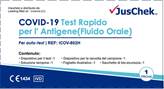 Test rapido per l'antigene COVID-19 Fluido orale JusChek™