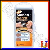 Duracell Activair Misura 312 - Blister 6 Batterie per Protesi Acustiche