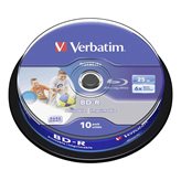 Verbatim BD-R SL Datalife 25GB Wide Inkjet Printable 6X BD -R Blu Ray Box Print Stampabili 43804