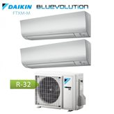 Condizionatore Daikin Dual Split Inverter Serie Ftxm R-32 Bluevolution 9000+9000 Con 2MXM40M
