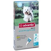 Advantix Cani 4-10 Kg 4 pipette pulci zecche per cane
