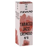 Tabacco Jazz Cremoso N°8 Liquido Pronto T-Svapo by T-Star da 10ml Aroma Tabaccoso Cremoso - Nicotina : 14 mg/ml- ml : 10