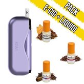 Kiwi Starter Pack Tabacco - E-cig + 3 Liquidi Pronti 10ml Vaporart - Colore  : Iron Gate (Nero)- Nicotina : 4 mg/ml