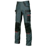 Jeans da Lavoro Stretch Elasticizzati Multitasche U-Power Platinum Button EX069RJ - Taglia : 54