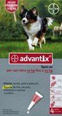 Advantix Spot On 4 pipetta per cani da 10 a 25 kg