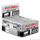 Cartine Pop Filters Combi-Pop King Size Slim Italia Silver Line Lunghe e Filtri in Carta - Scatola da 24 Libretti