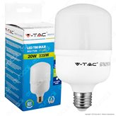 V-Tac VT-2021 Lampadina LED E27 20W Bulb T80 - SKU 7135 / 7136 / 7137 - Colore : Bianco Caldo