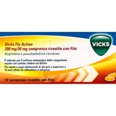 VICKS Flu Action 12Cpr200+30mg