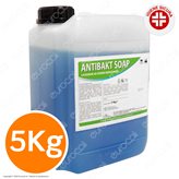 Antibakt Soap Detergente Professionale Sapone Liquido Alcolico Sanificante Igienizzante Mani - Tanica da 5Kg