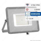 V-Tac PRO VT-50 Faro LED SMD 50W Ultrasottile Chip Samsung da Esterno Colore Grigio - SKU 465