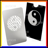 Grinder Card Formato Tessera Tritatabacco in Metallo - Ying Yang GC27