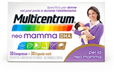 Multicentrum Neo Mamma DHA Integratore Alimentare 30 Compresse + 30 Capsule Molli