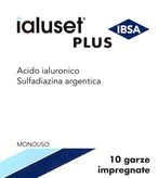 Ialuset Plus IBSA 10 Garze Medicate 10x10cm