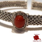 Bracelet Silver and Coral