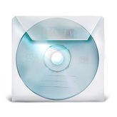 Bustine in pvc con chiusura ad aletta (minimo confezione da 100 pezzi) per cd - dvd - blu ray BD