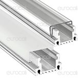 V-Tac Profilo in Alluminio per Strisce LED mod. 9981 - Lunghezza 1 metro - Copertura : Trasparente