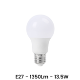 Lampadina LED E27 13.5W Bulbo Bianco Caldo, Freddo, Naturale - Tipo di Luce : Bianco Naturale 4000K