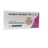 Aciclovir Sandoz 5% Crema 3G - Trattamento Herpes Simplex