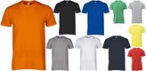 T-shirt Sunrise Girocollo a Manica Corta in Cotone - Payper AY 7465 - Colore : Arancio- Taglia : S