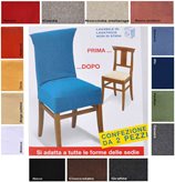 New York coppia di copri sedia universale - Colore / Disegno : BIANCO