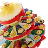 Torta Bomboniera Confetti con Portachiavi Smile 10 Modelli - ARTICOLO : Torta da Pezzi (60)