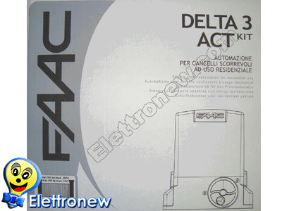 Faac Kit Automazione Cancello Scorrevole DELTA 2 1056303445