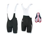 Pantaloncini ciclismo fondello in gel FORCE B40 nero - Taglia : XL