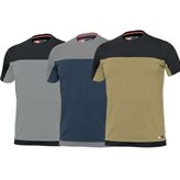 T-shirt stretch Issa Line - 8772 - Colore : Blu/Grigio- Taglia : S