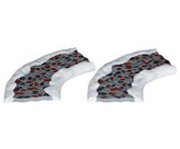 Lemax 2pc stone road - curved