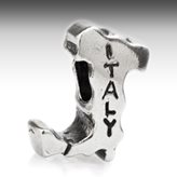 Boot of Italy charm for Pandora in silver