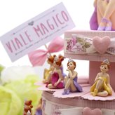 Viale Magico Bomboniera Comunione Ballerina Princess Statuine su Torta Bimba (ARTICOLO: Torta da Pezzi (35))