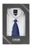 Coveri Collection Camicia classica uomo tinta unita con cravatta - L / Bianco